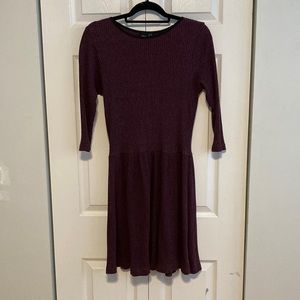 ASOS Burgundy Sweater Dress Women size 12